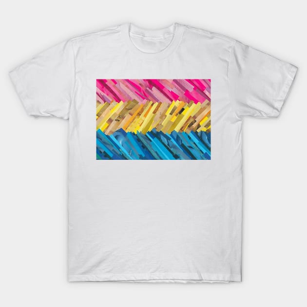 Pan Pride Flag Collage T-Shirt by cajunhusker